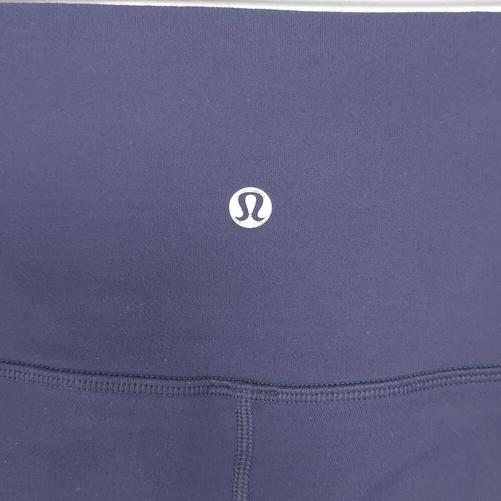 LULULEMON Womens Leggings Ankle 4 Purple Athletic Stretch High Rise